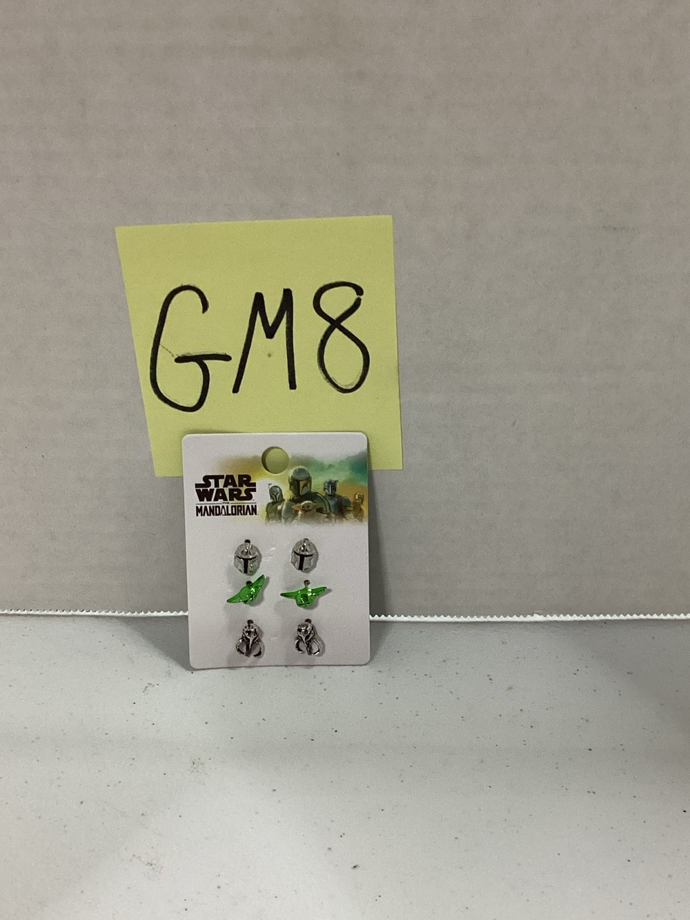 Disney Star Wars The Mandalorian Green & Silver Earring Trio Set